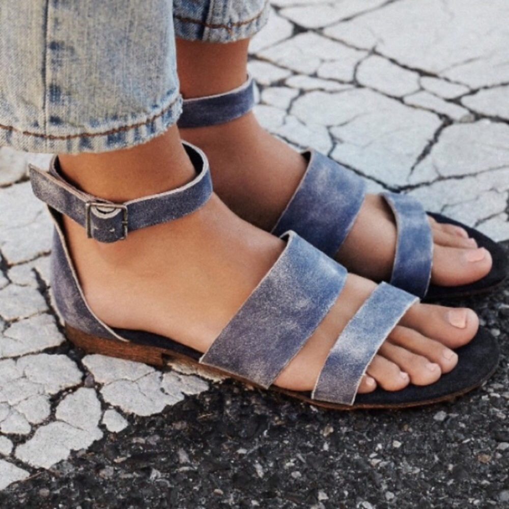 Free People Crowe Distressed Sandal
